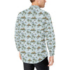 Aloha Hawaii island Design Themed Print Men's Long Sleeve Shirt
