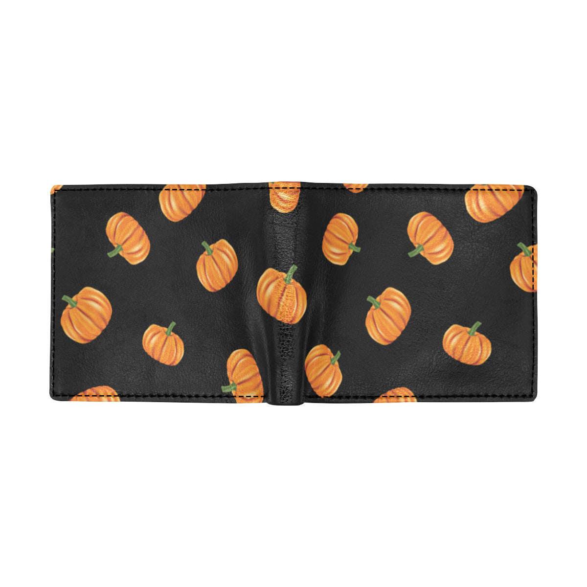 Pumpkin Pattern Print Design A05 Men's ID Card Wallet
