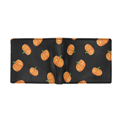 Pumpkin Pattern Print Design A05 Men's ID Card Wallet