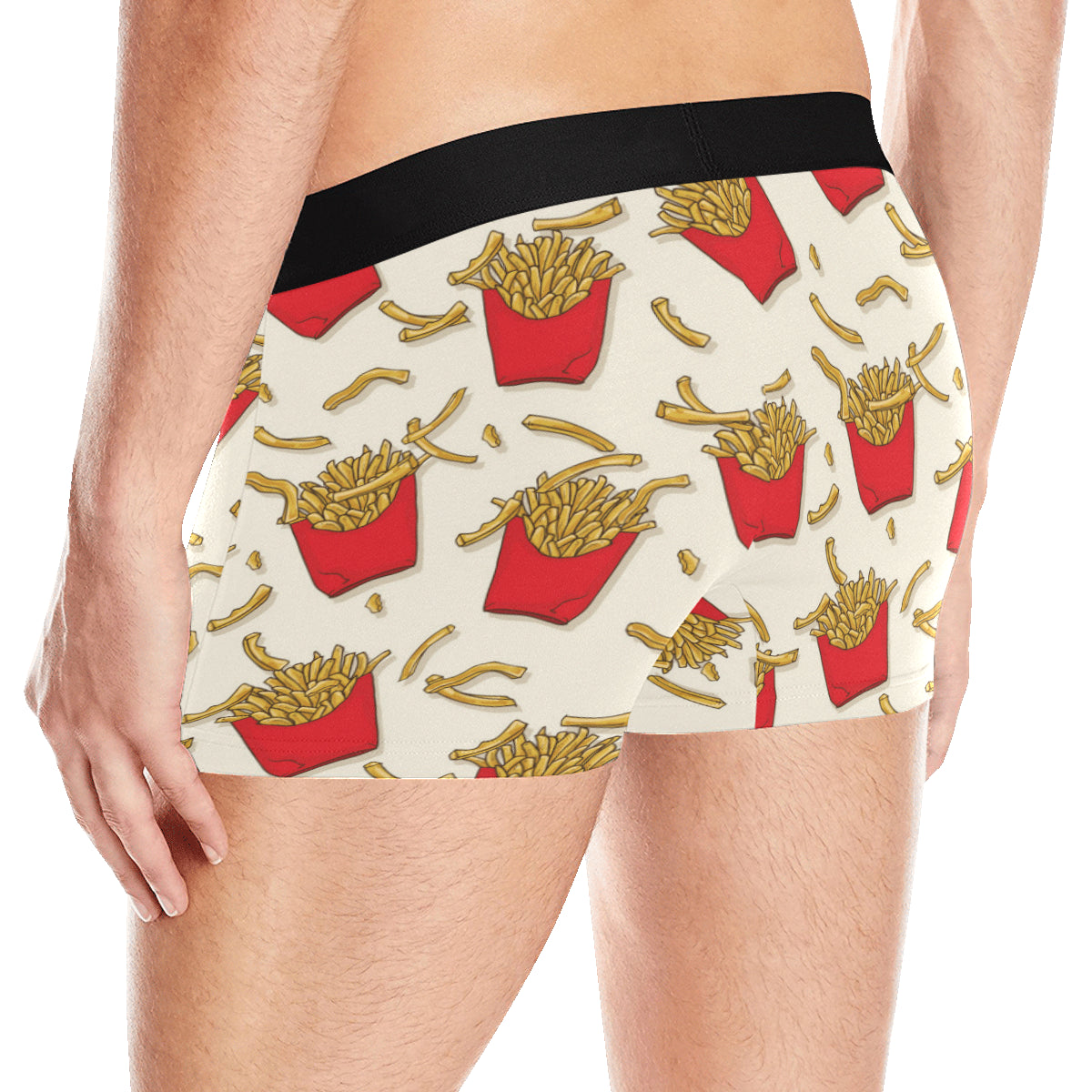 French Fried Pattern Print Design 01 Men's Boxer Briefs