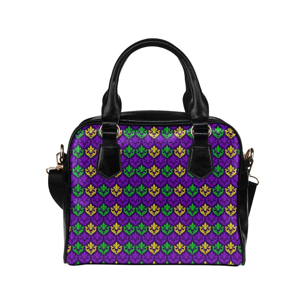 Mardi Gras Pattern Print Design 02 Shoulder Handbag