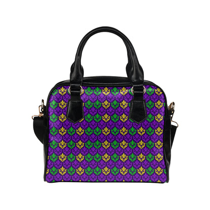 Mardi Gras Pattern Print Design 02 Shoulder Handbag