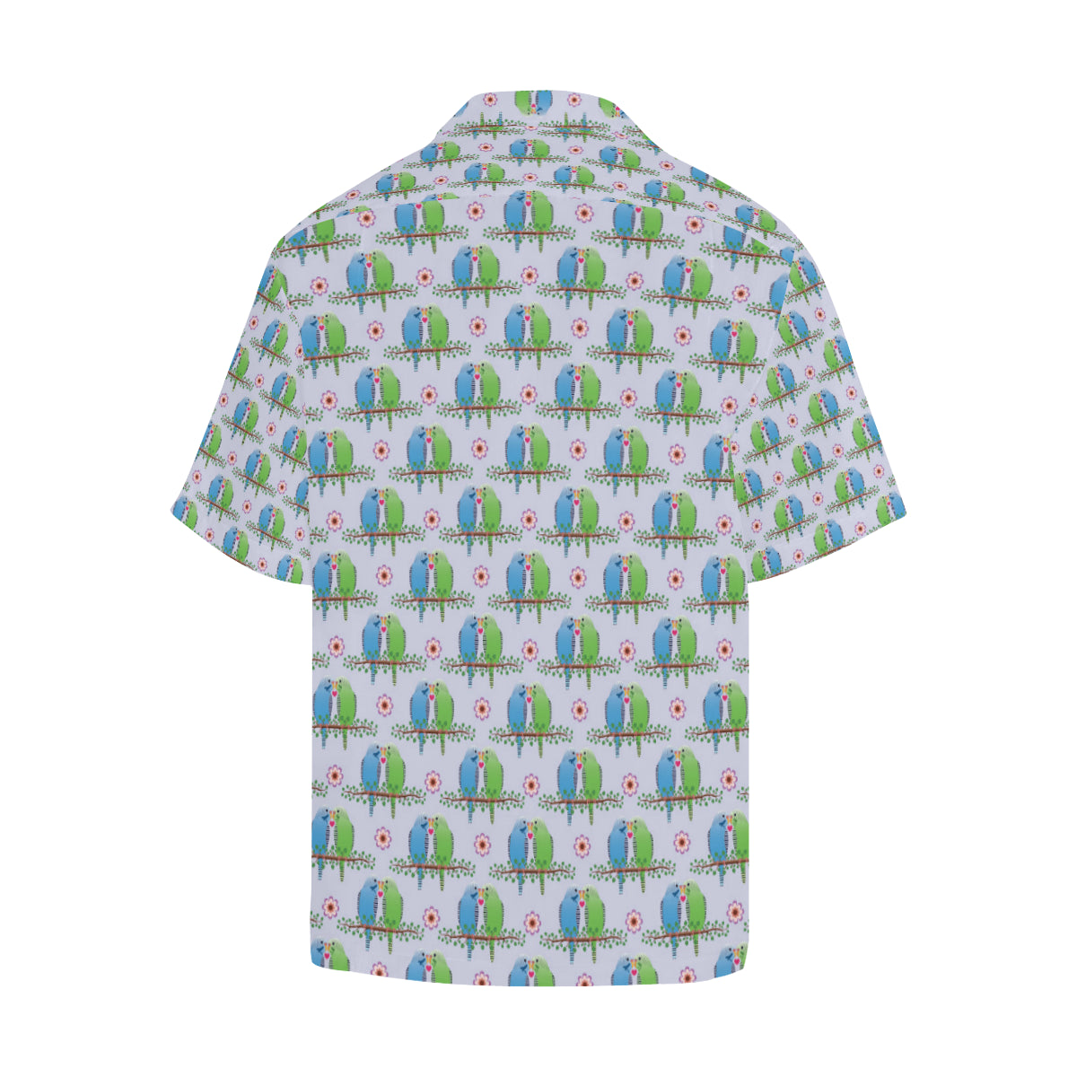 Budgerigar Pattern Print Design 05 Men's Hawaiian Shirt