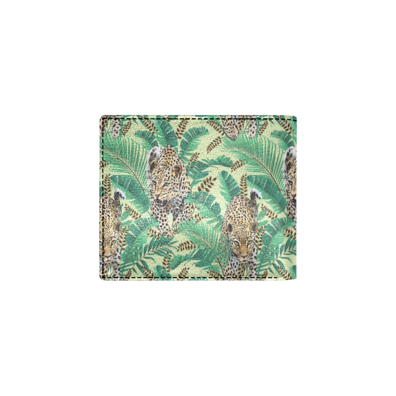 Leopard Pattern Print Design 03 Men's ID Card Wallet