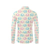 Elephant Baby Pastel Print Pattern Men's Long Sleeve Shirt