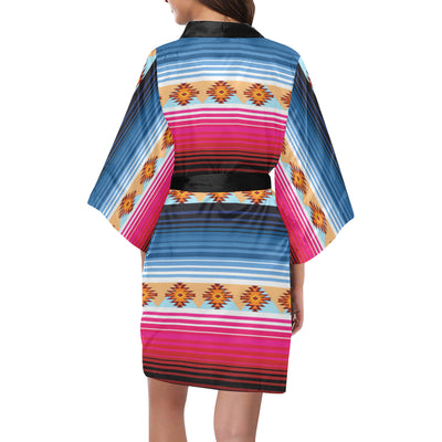 Mexican Pattern Print Design 03 Women's Short Kimono