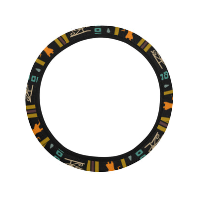 Eye of Horus Egypt Style Pattern Steering Wheel Cover with Elastic Edge