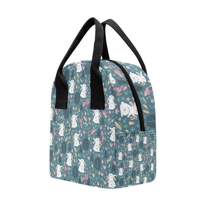 Rabbit Pattern Print Design RB013 Insulated Lunch Bag