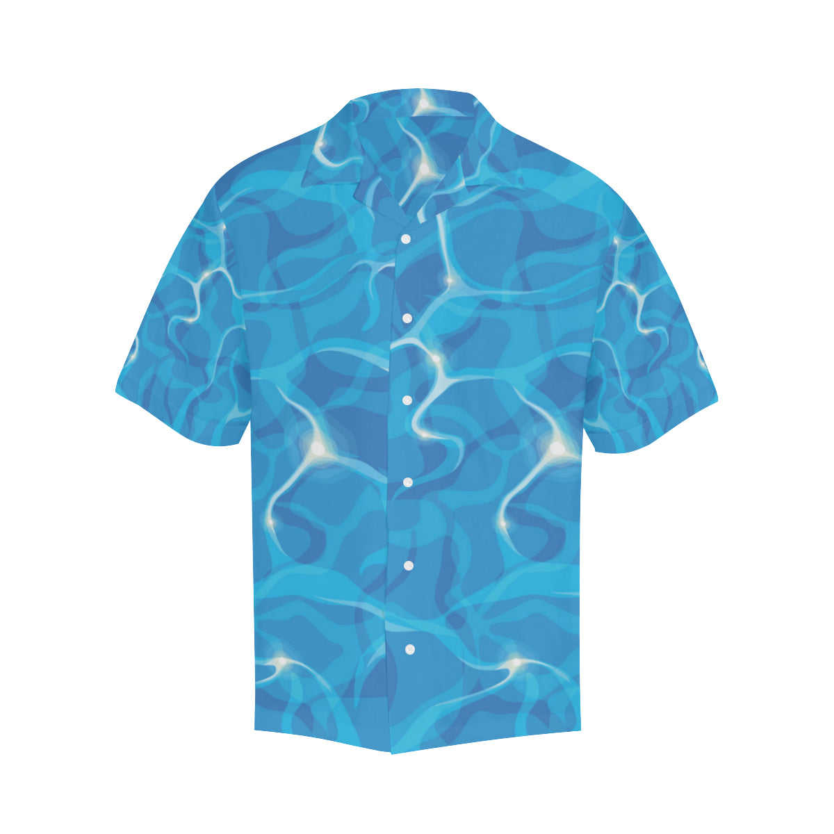Ocean Reflex Pattern Print Design A02 Men's Hawaiian Shirt