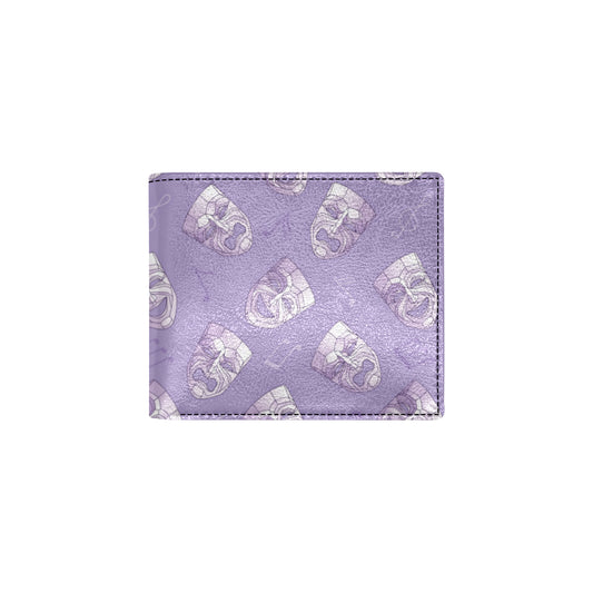 Acting Mask Pattern Print Design 05 Men's ID Card Wallet