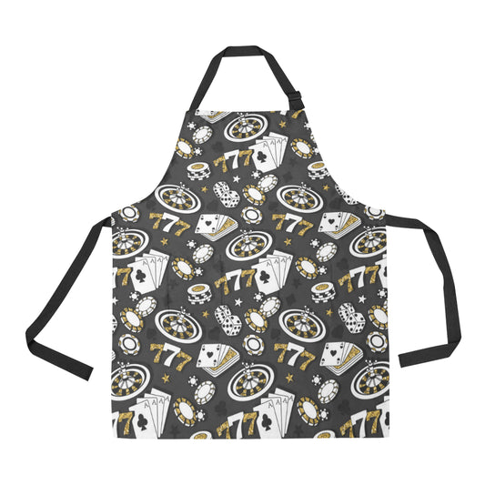 Casino Pattern Print Design 05 Apron with Pocket