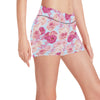 Lisianthus Pattern Print Design LT05 Yoga Shorts