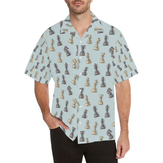 Chess Pattern Print Design 02 Men's Hawaiian Shirt