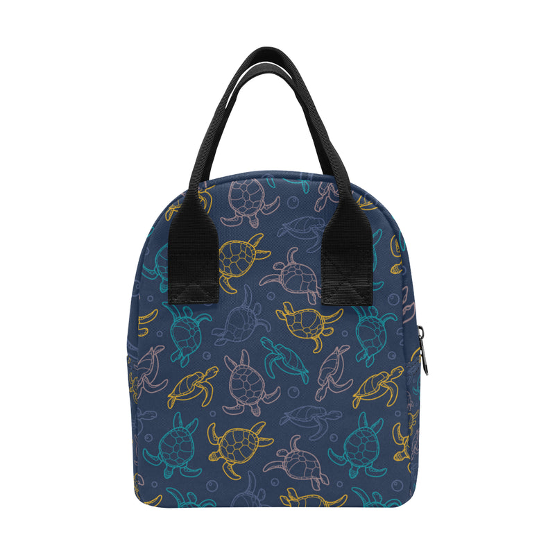 Sea Turtle Baby Print Insulated Lunch Bag