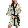 Chicken Pattern Print Design 07 Women's Short Kimono