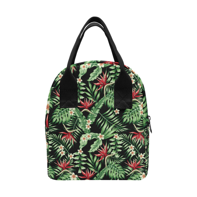 Bird Of Paradise Pattern Print Design BOP05 Insulated Lunch Bag