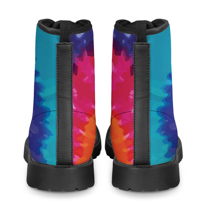 Tie Dye Women Leather Boots