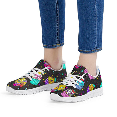 Colorful Cupcake Pattern Women Sneakers Shoes