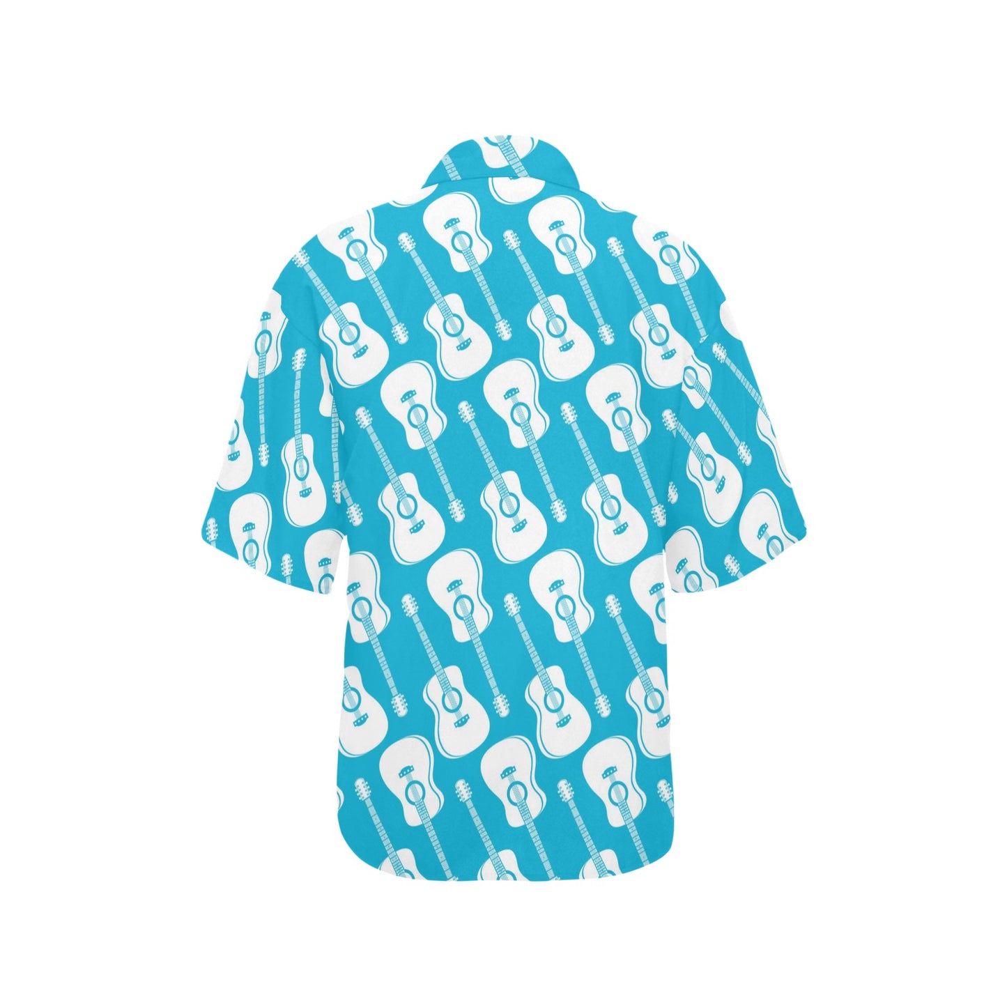 Acoustic Guitar Print Design LKS404 Women's Hawaiian Shirt