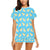 Sandwich Emoji Print Design LKS305 Women's Short Pajama Set