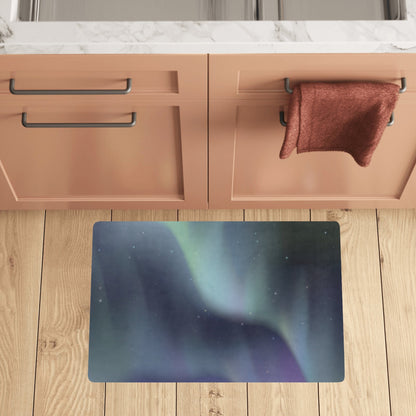 Aurora Borealis Pattern Print Design 01 Kitchen Mat