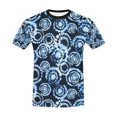 Tie Dye Dark Blue Print Design LKS306 Men's All Over Print T-shirt