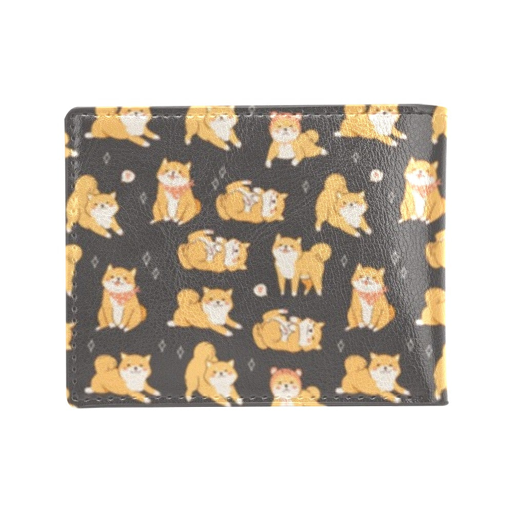 Shiba Inu Print Design LKS309 Men's ID Card Wallet