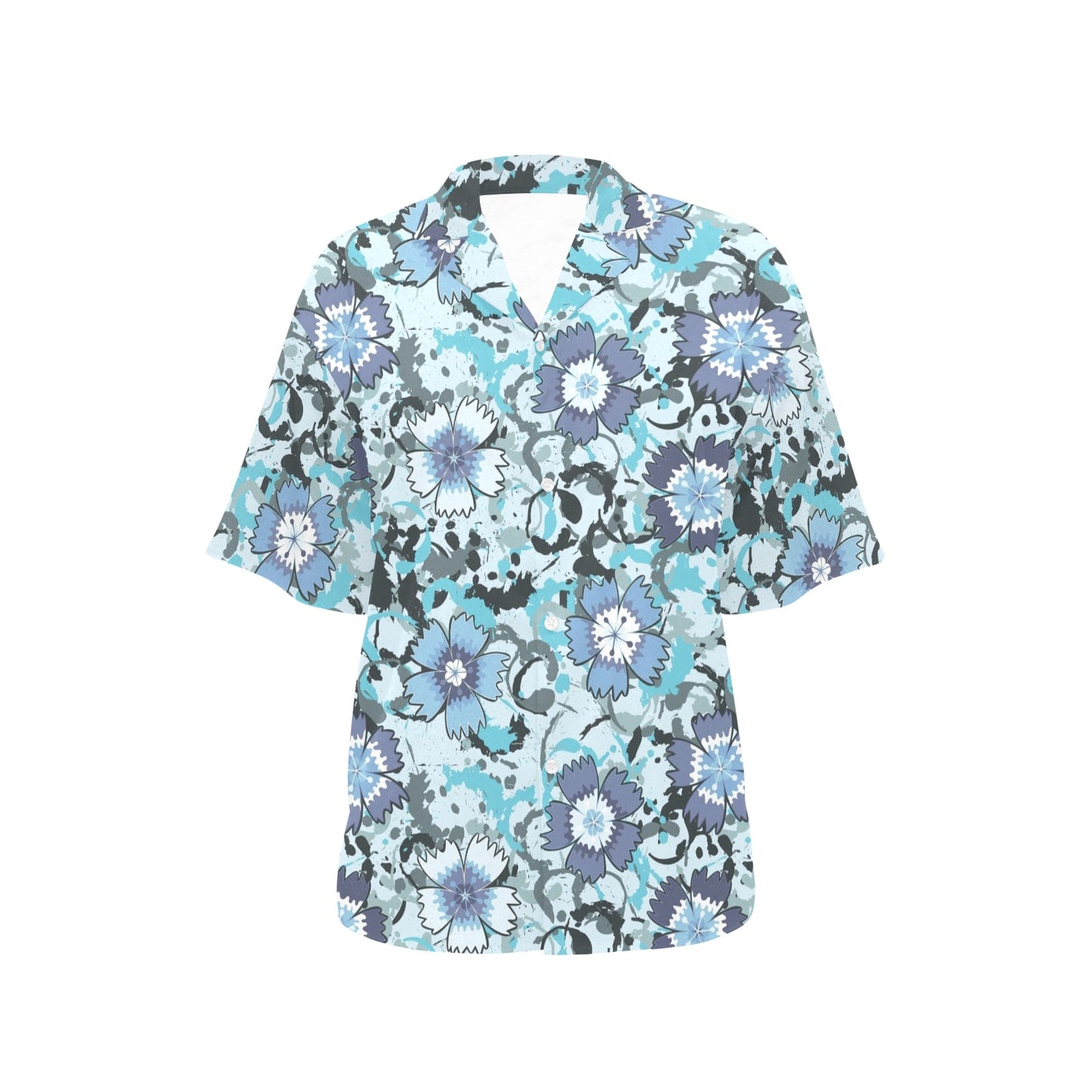 Carnations Pattern Print Design CN04 Women's Hawaiian Shirt