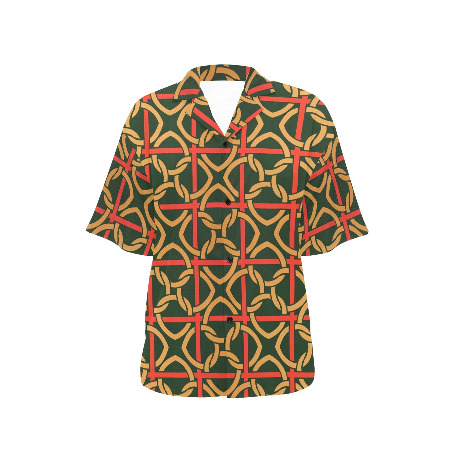 Irish Pattern Print Design 01 Women's Hawaiian Shirt