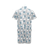 Polar Bear Pattern Print Design A03 Men's Romper