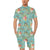 Sea Turtle Pattern Print Design T012 Men's Romper