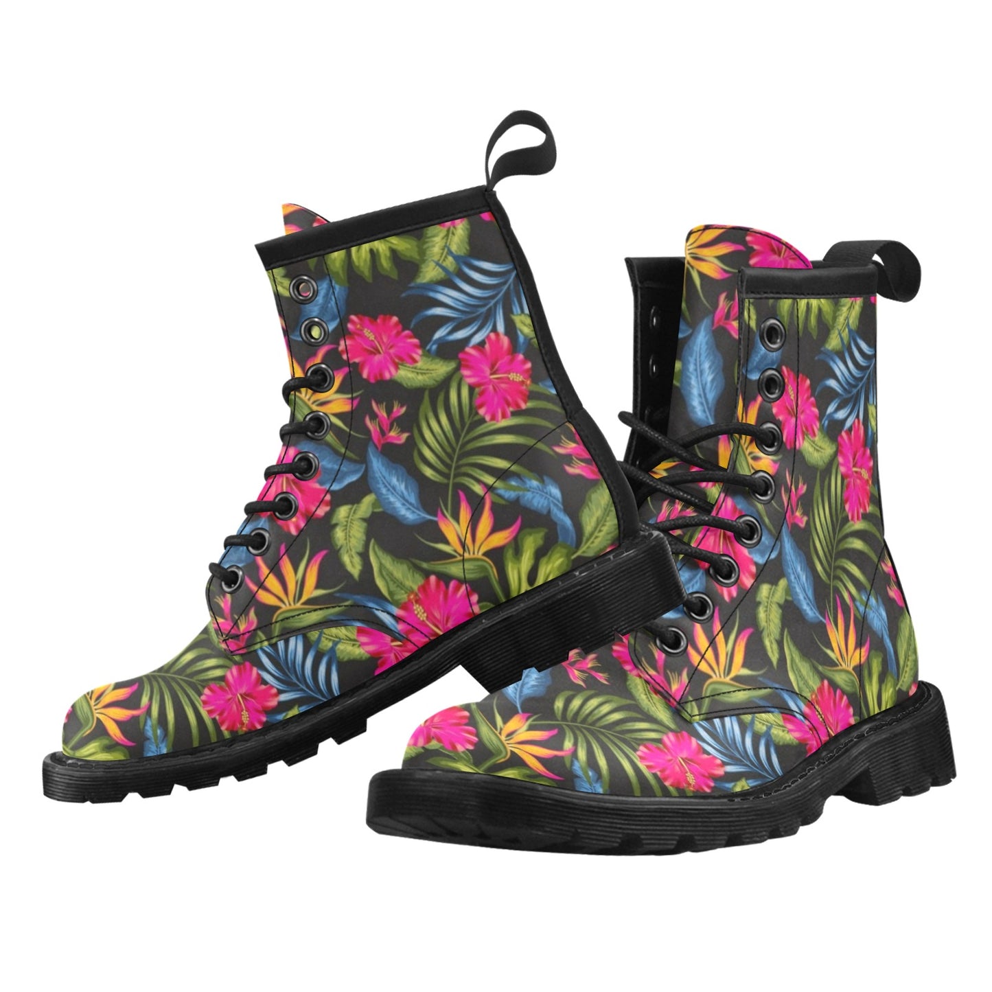 Bird Of Paradise Pattern Print Design BOP014 Women's Boots