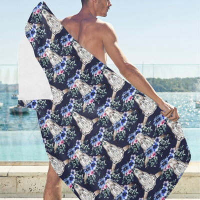 Buffalo Head Print Design LKS402 Beach Towel 32" x 71"