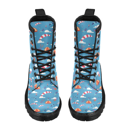Skydiver Print Design LKS306 Women's Boots