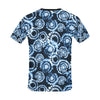 Tie Dye Dark Blue Print Design LKS306 Men's All Over Print T-shirt