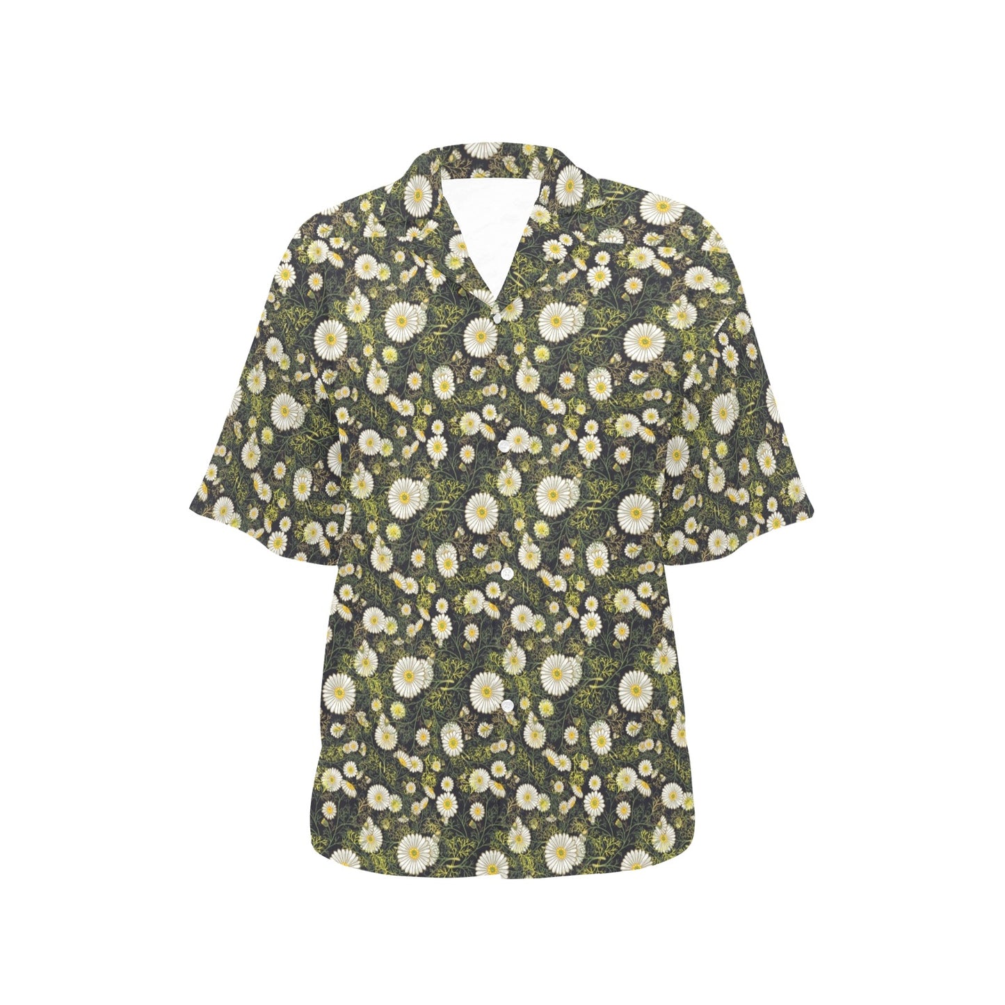 Daisy Pattern Print Design 03 Women's Hawaiian Shirt