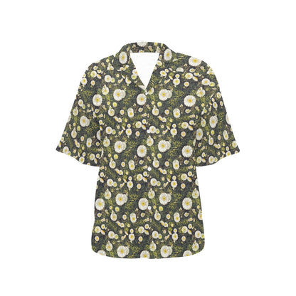 Daisy Pattern Print Design 03 Women's Hawaiian Shirt