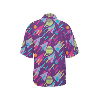 90s Pattern Print Design 4 Women's Hawaiian Shirt
