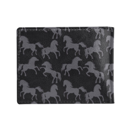 Horse Print Design LKS305 Men's ID Card Wallet