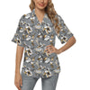 Hummingbird Pattern Print Design 02 Women's Hawaiian Shirt