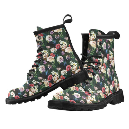 Summer Floral Print Design LKS303 Women's Boots