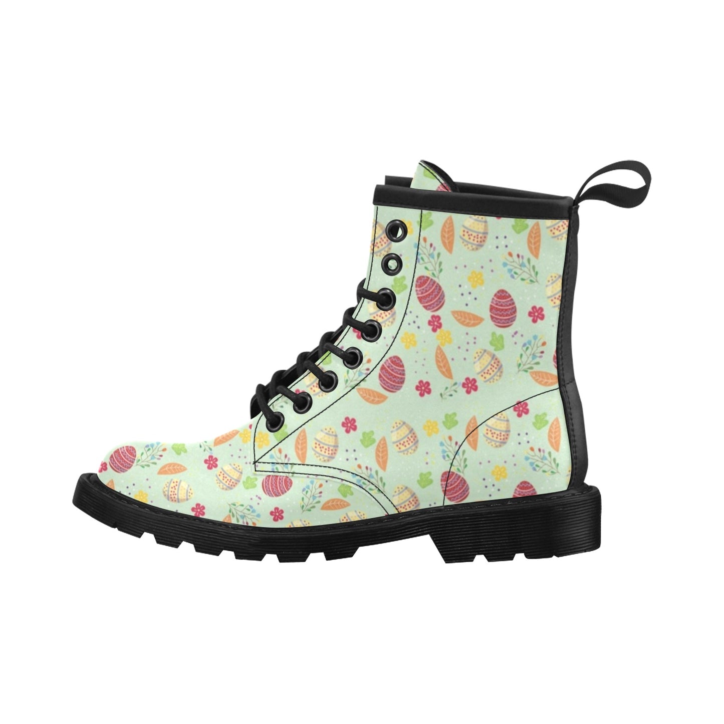 Easter Eggs Pattern Print Design RB07 Women's Boots