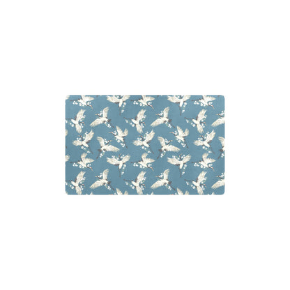 Crane Pattern Print Design 02 Kitchen Mat