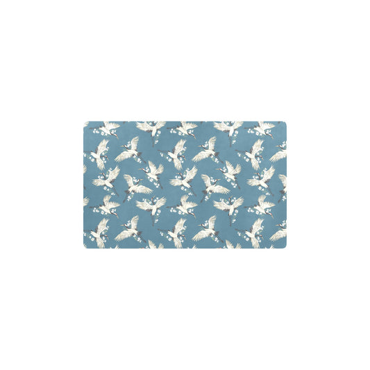 Crane Pattern Print Design 02 Kitchen Mat