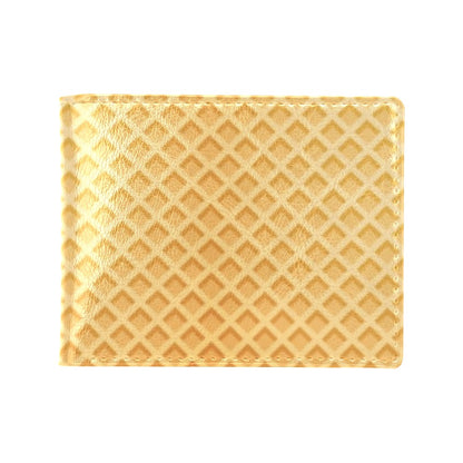 Waffle Texture Print Design LKS302 Men's ID Card Wallet
