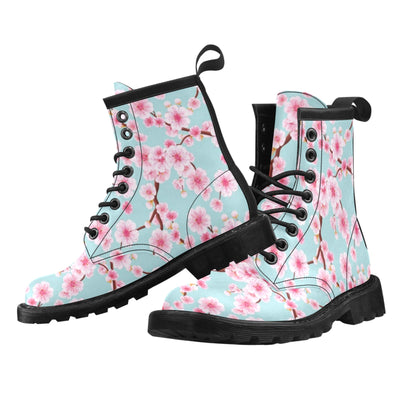 Cherry Blossom Pattern Print Design CB04 Women's Boots