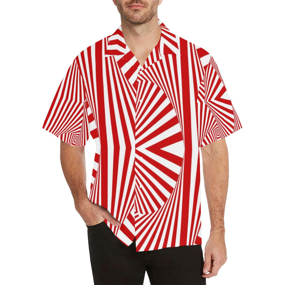 Vortex Print Design LKS304 Men's Hawaiian Shirt