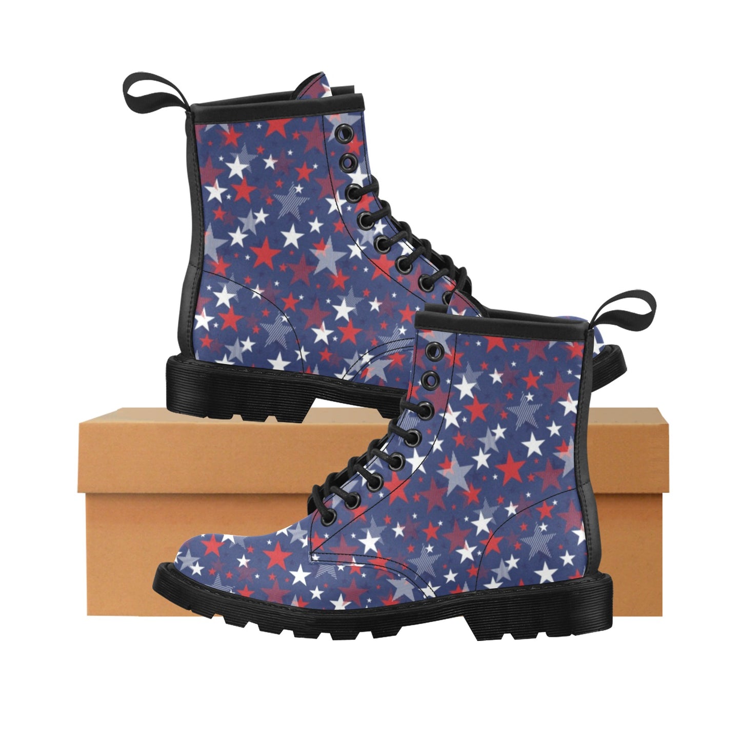 Star Print Design LKS304 Women's Boots