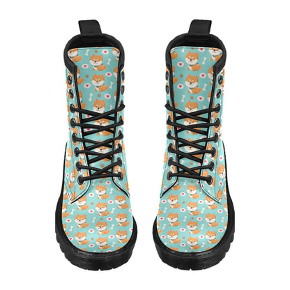 Shiba Inu Print Design LKS3013 Women's Boots