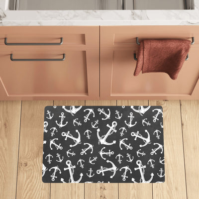 Anchor Black White Kitchen Mat